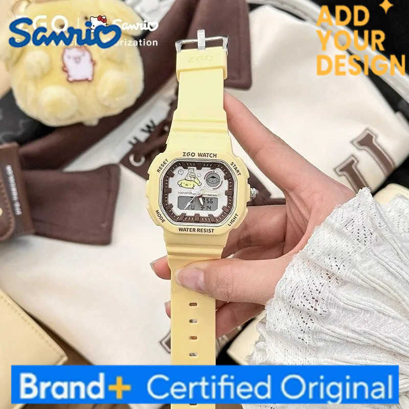 Sanrio pomporpurin kids watch for boys waterproof with night light sports digital chronograph watch 810 H251223