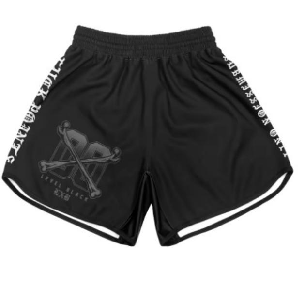 Gym Clothing 25-26 Men Women LEVEL BLACK Casual Shorts Oversized ADCC RASH GUARD Children Quick Drying Men's