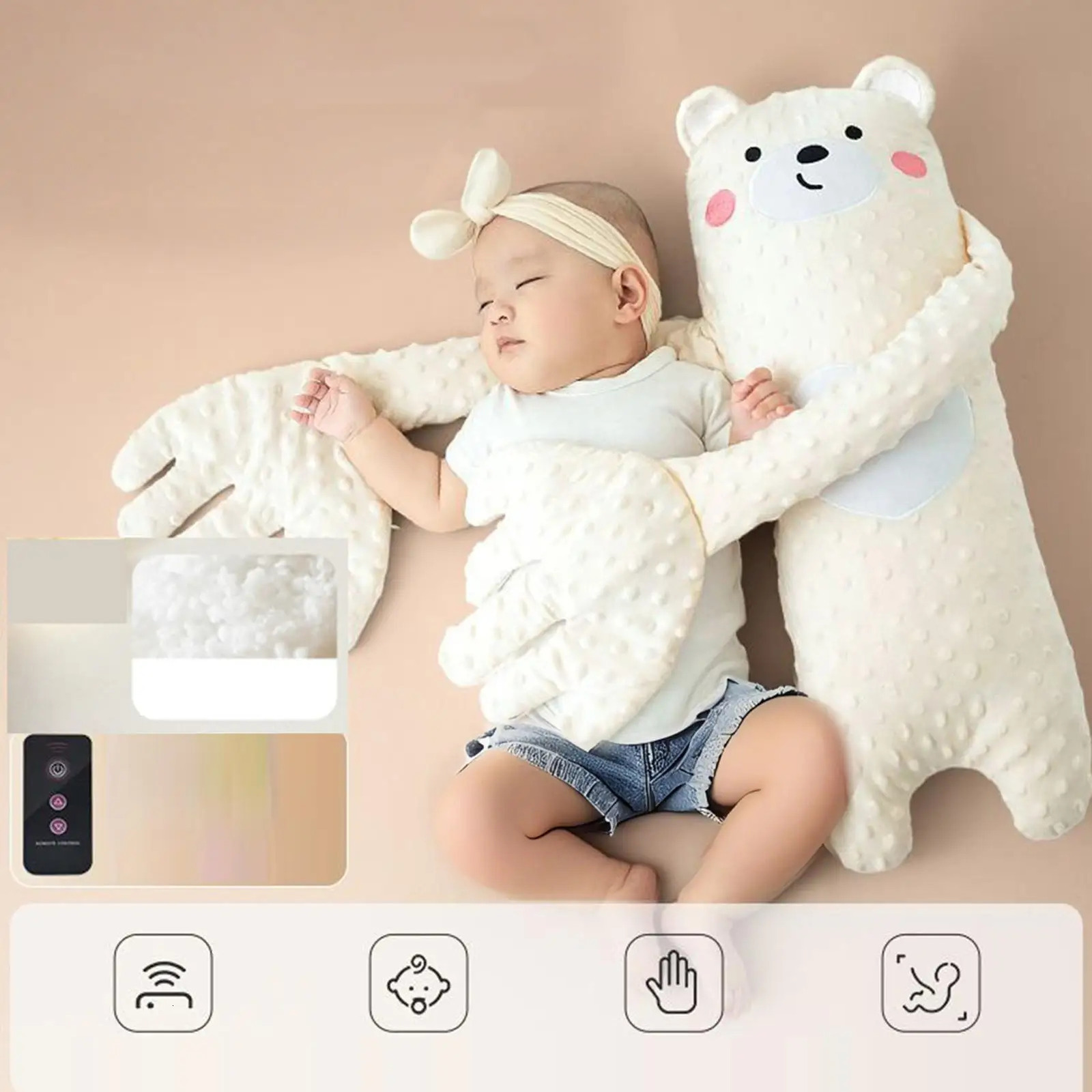 Baby sleep patter Baby Butt Patter Sleep Pat Pillow Remote Control cute Animal Shaped baby sleep patting pillow Nursery Decor 251222 - view 3