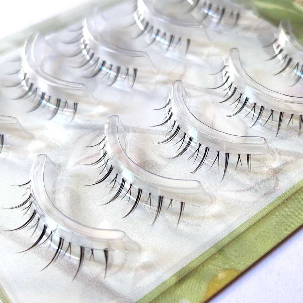 Natural Looking 5 Pairs Idol Bottom Eyelashes Set Soft Under Eyelash Handmade Lower Eye Lashes Extension Invisible BandT251223