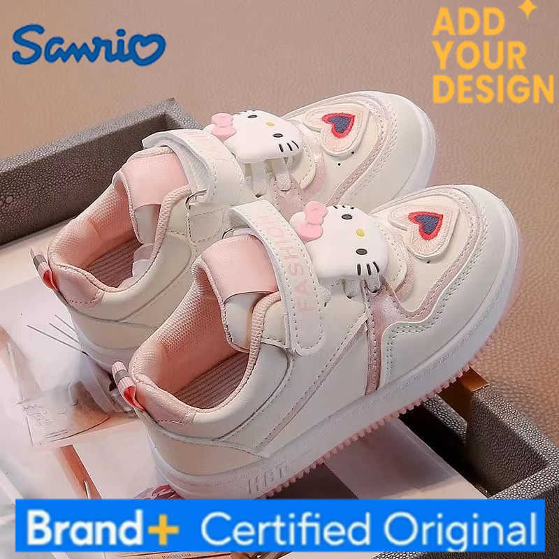 Sanrio hello kitty cat Low Top 2025 autumn New pink Breathable Versatile Single Shoe real photos children shoes For Students kids shoes H251223