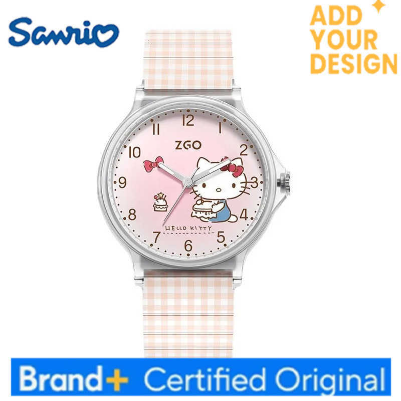 Sanrio Miniso Watch Kawaii Hello Kitty Cinnamoroll Watch Ins Korean Daily Household Items Cartoon Anime Friend Birthday Gift H251223