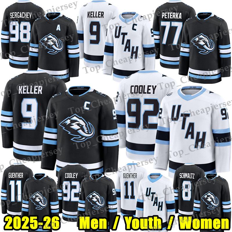 2025-26 Season Utahs Mammoth Hockey Jersey Clayton Keller Logan Cooley Mikhail Sergachev Guenther JJ Peterka Tij Iginla Liam OBrien Hayton Karel Vejmelka jerseys