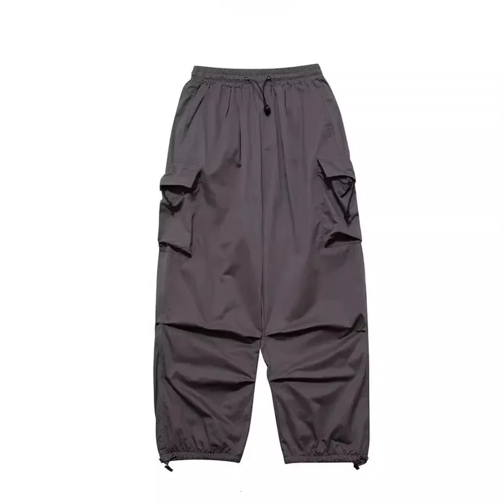 Vintage American Style Loose-Fit Straight-Leg Cargo Pants Sensibility Pocket For Men And Women Summer Y2K Trousers Wide Leg Casu 251222