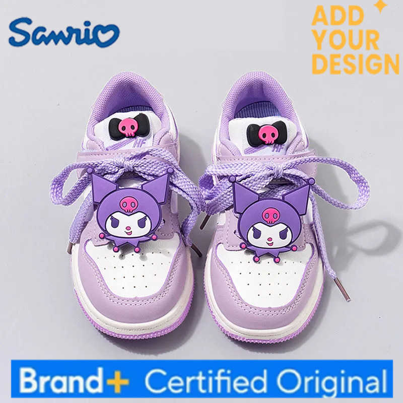 Sanrio Kuromi Childrens Casual Shoes Girls Cute Cartoon Comfortable Board Shoes Breathable Non Slip Running Shoes Sneakers H251223