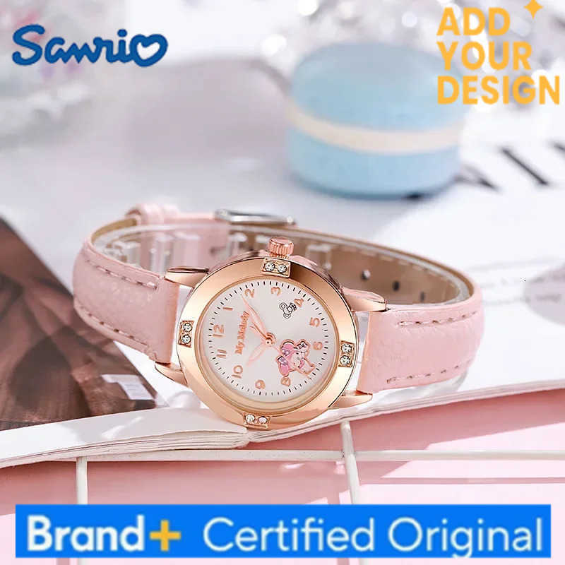 Sanrio Hello Kitty Watch Kawaii Kuromi Cinnamoroll Quartz Casual Fashion Melody WristWatch Women Kid Girl Children Birthday Gift H2512231