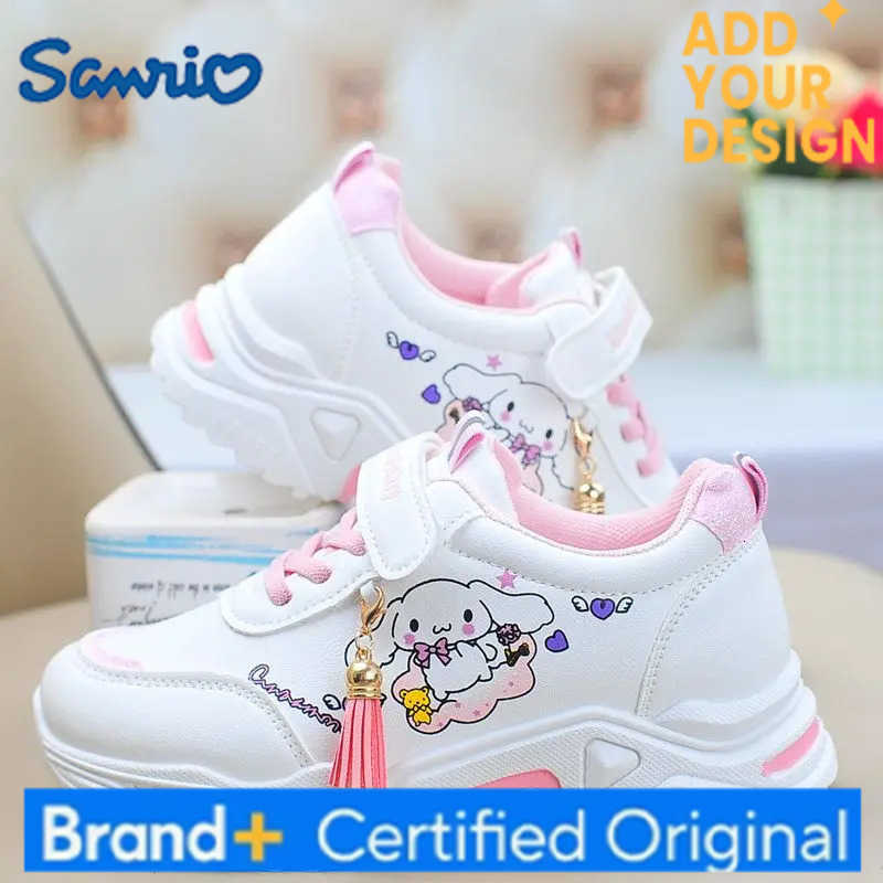 Sanrio Kawaii Cinnamoroll Students Cute Cartoon Comfortable Sneakers Children Anti Slip Flat Shoes Running Shoes Gift for Kids H251223