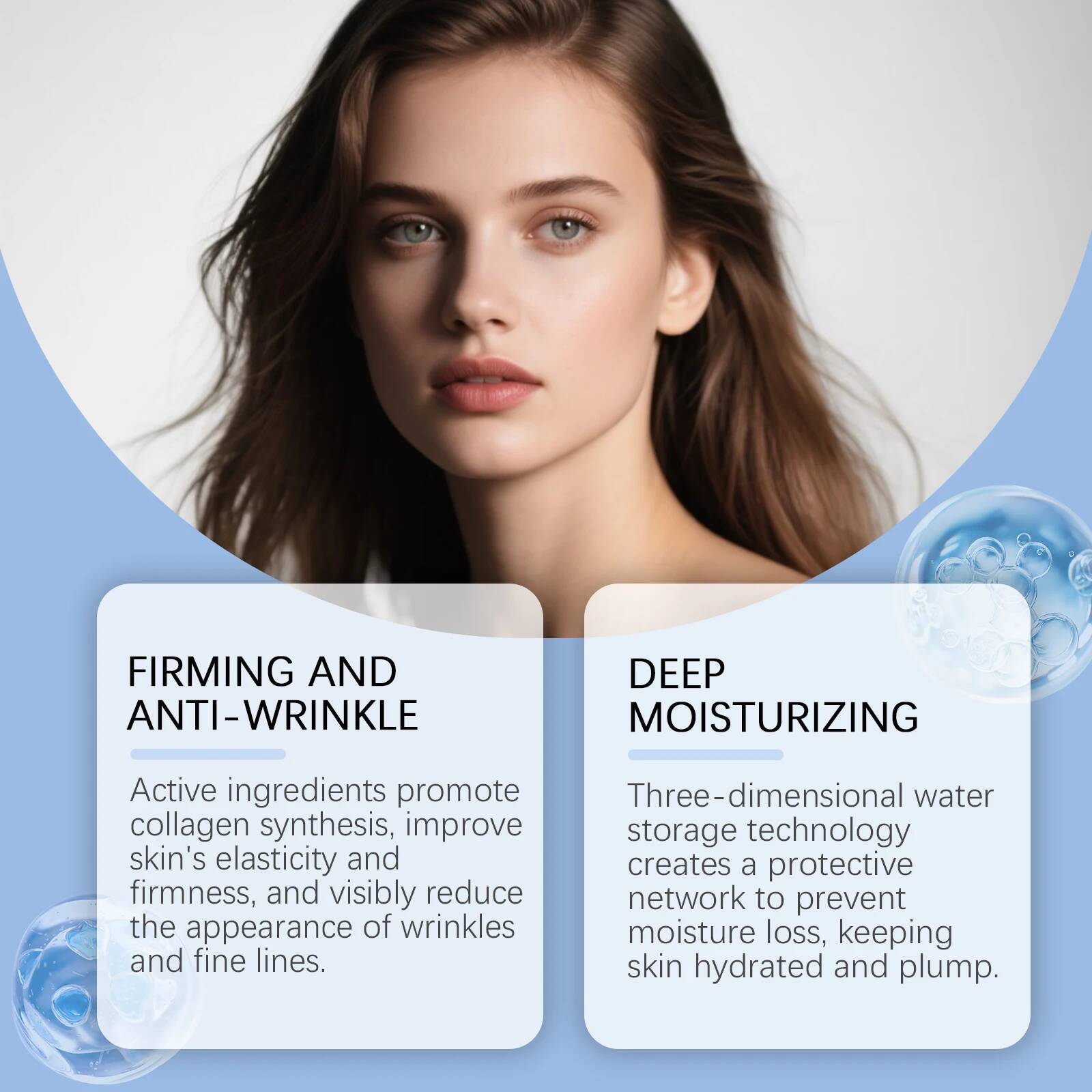 Instant Face Lifting Serum Firming Anti-Wrinkle Deep Moisturizing Brightening Smoothing Fade Fine Lines Tightening Essence