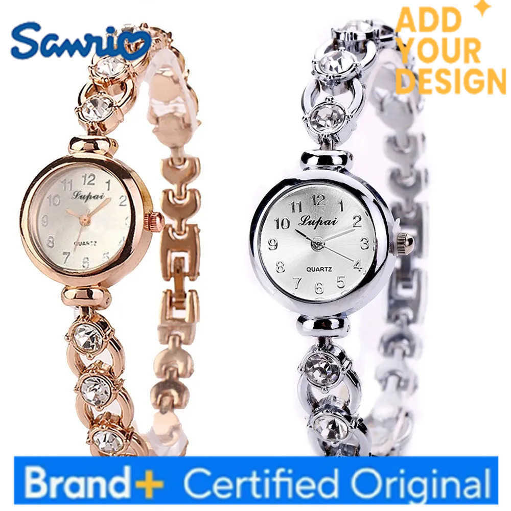 Sanrio Ladies Luxury Business Watch Fashion Classic shiny Bracelet Reloj With Round Case Shape Women Elegant Quartz Diamond Wristwatch H251223
