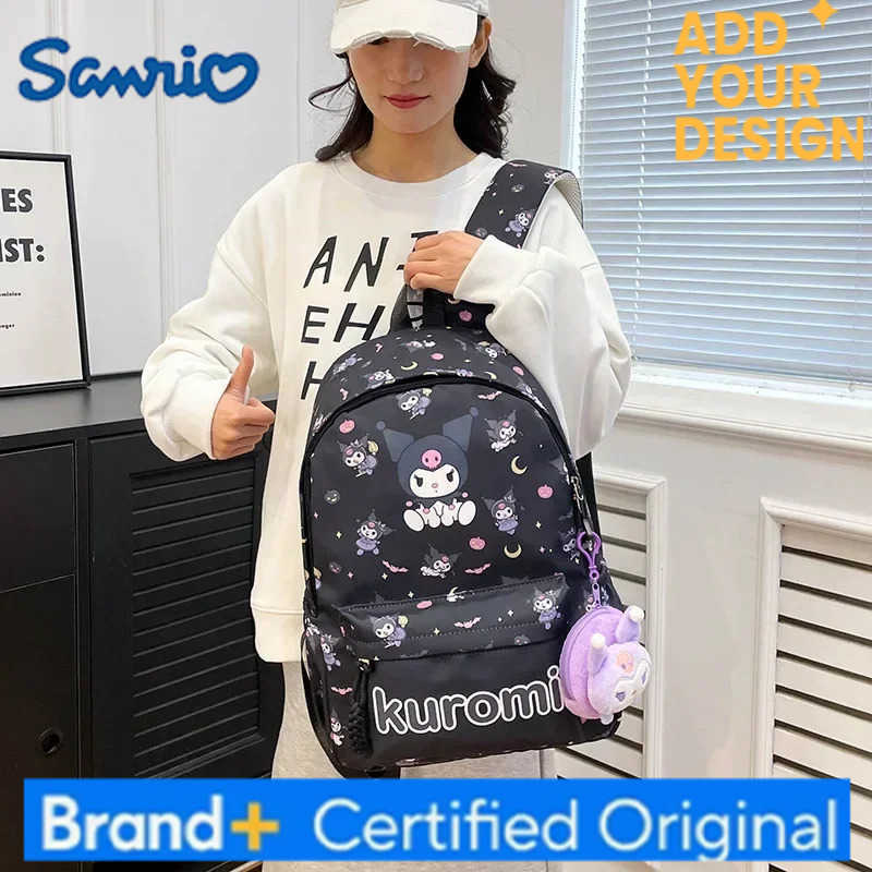 Sanrio Primary Secondary School Junior and Senior High School Students handbag hello kitty kuromi boy girl Schoolbag Backpack H251223