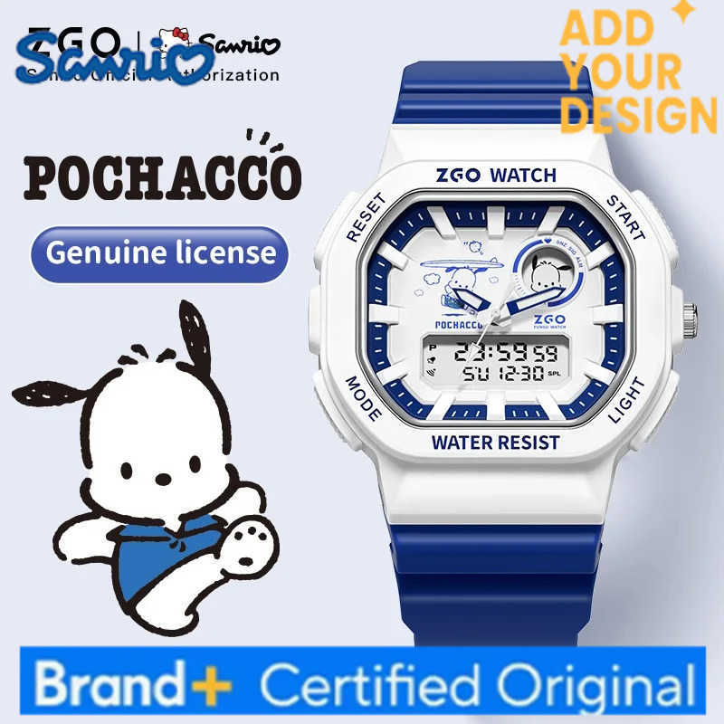 Sanrio Pochacco Boys Kids Watch Dual Display Sports Digital Watch Waterproof Chronograph Electronic Watch 810 H251223