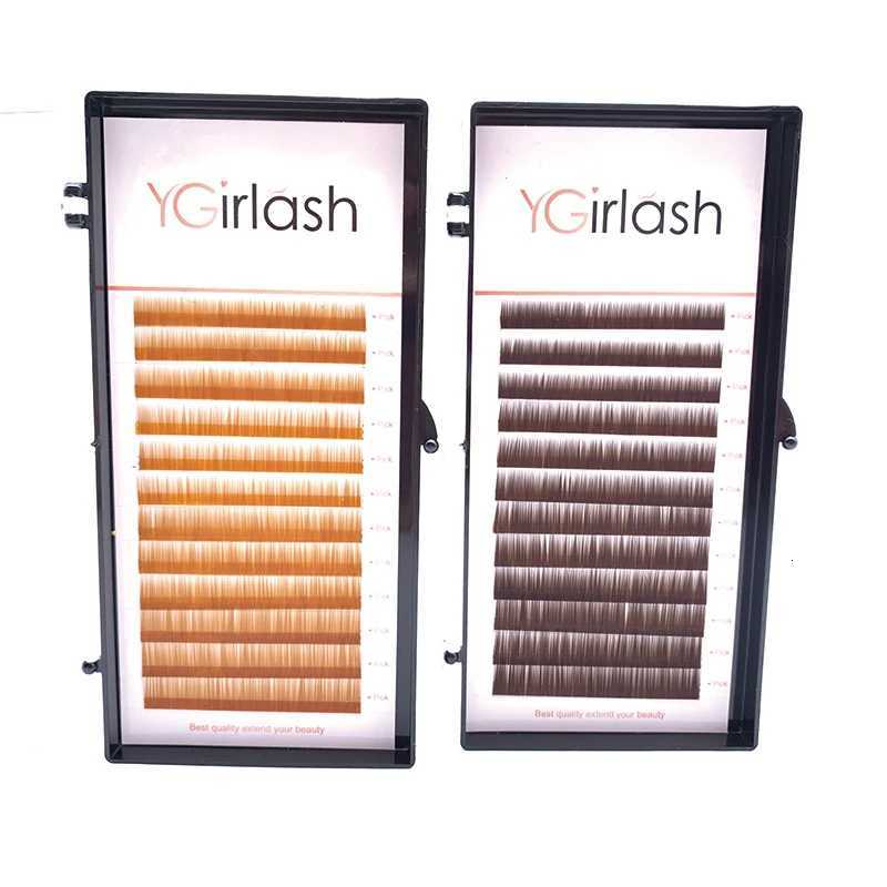 010 Baby Straight Permanent Handmade Eyebrow Light Brown Straight Eyebrow Extensions False Eyebrow No Curl EyelashT251223