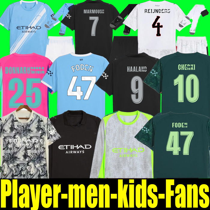 25 26 HAALAND soccer jerseys FODEN MARMOUSH DOKU Cherki KOVACIC GVARDIOL Man City DE BRUYNE Reijnders football shirt men kids kits DONNARUMMA