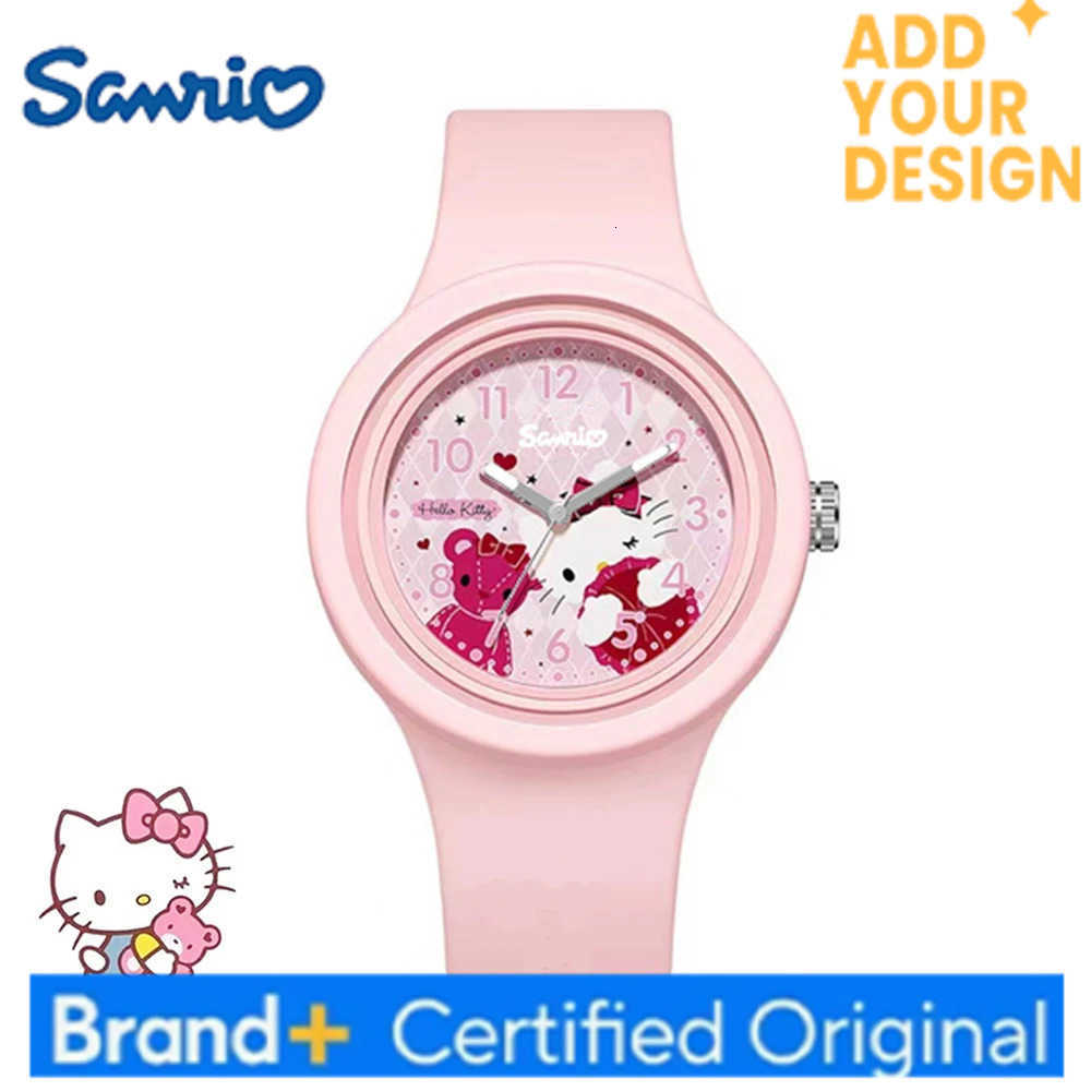 Sanrio Cinnamoroll Watch Kuromi Hello Kitty Silicone Strap Quartz Casual Cartoon Melody WristWatch Girls Children Birthday Gifts H251223