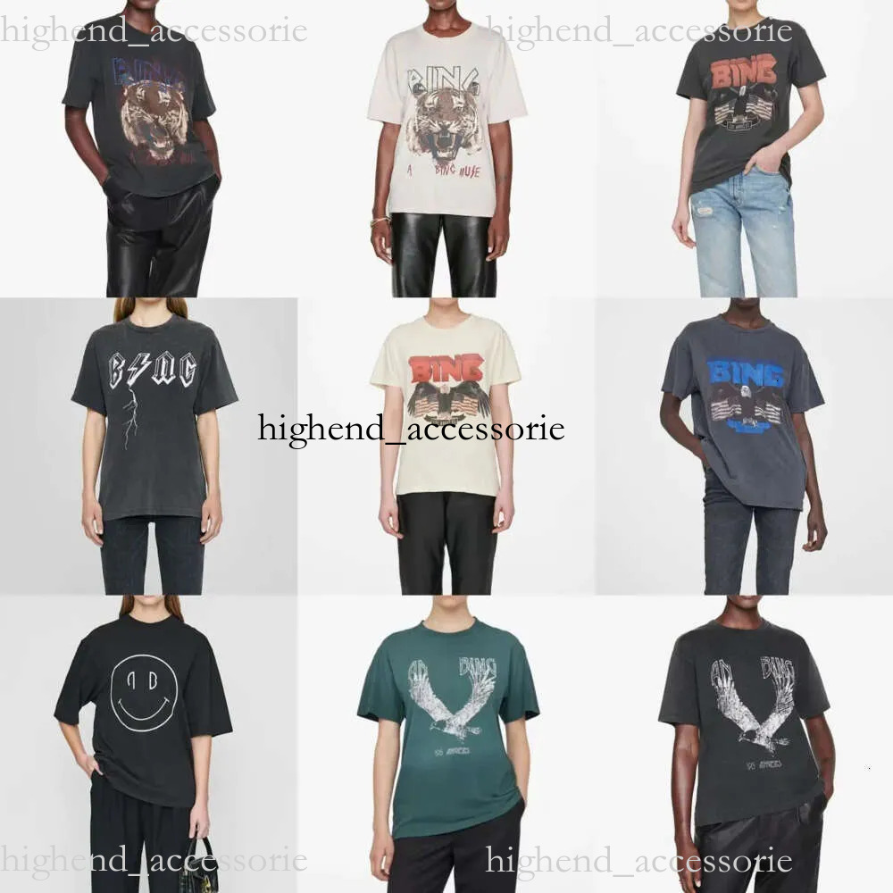 anine Sweatshirt Designer T Shirt AB Alphabet Pullover Pure Cotton Classic Print Snowflake Washed Water Trend Brand Casual Womens Aninely Bingly Tshirt 38E 7ca a1f