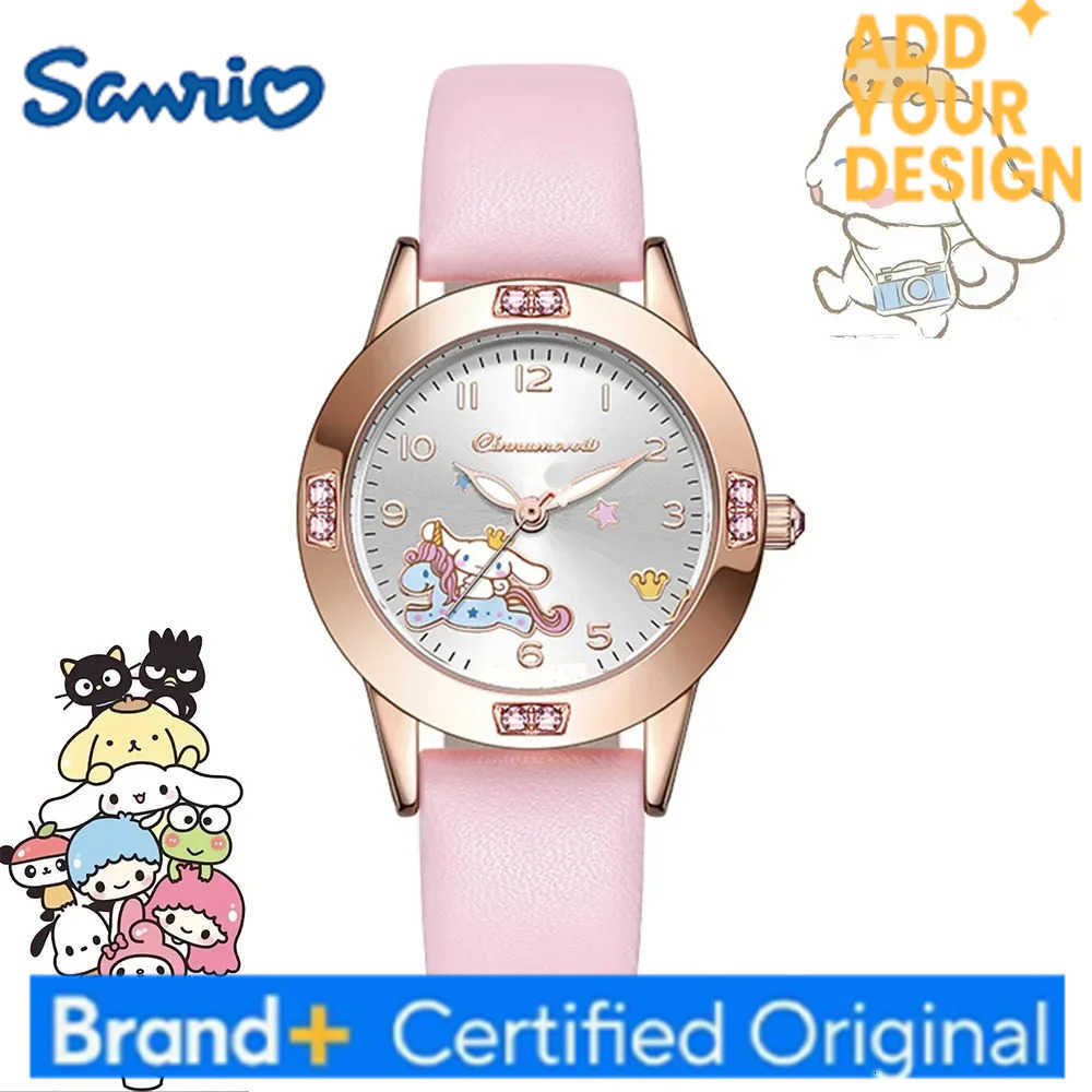 Sanrio Hello Kitty Women Watch Kuromi Cinnamoroll Kawaii Quartz Casual My Melody WristWatch Women Girl Children Gifts H25122311