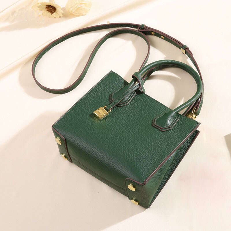 Luxury handbag Hobo new top cowhide leather women's celebrity style lock single handle single shoulder crossbody bag