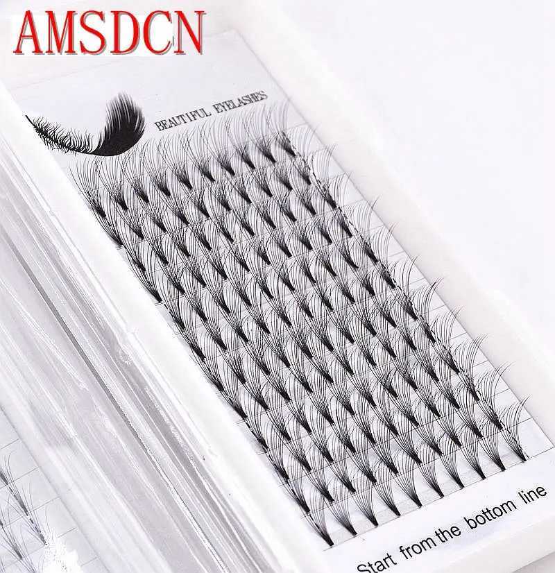 HBZGTLAD 3D-10D Russian Volume Eyelashes Extension Short Stem Pre made Fans C/D curl Mink Lash Eyelash Individual ExtensionsT251223