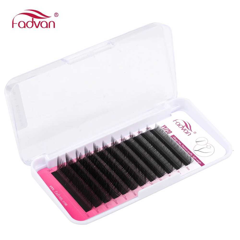 Fadvan Double Tips YY Shape Black Brown Eyelashes Extensions C/D/L/LU/L High Quality Individual Lashes Volume Eyelashes MakeupT251223