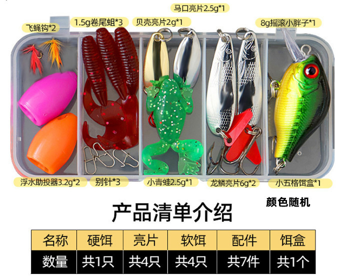 Baits Lures Fishing Lure Kit Soft and Hard Bait Set Gear Layer Minnow Metal Jig Spoon For Bass Pike Crank Tackle Accessories with Box 230607