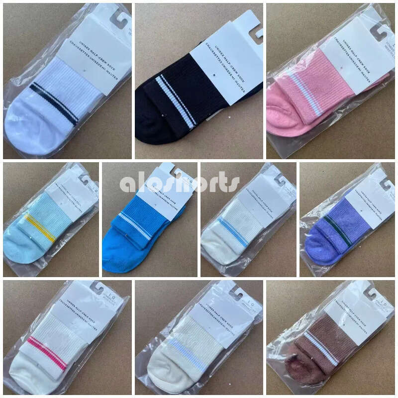 Women Yoga Alonessitys socks Casual Sports Cotton Stocking Pilates Alonessitys sets Fitness Unisex Black White Middle-Long Tube Alonessitys women clothes Socks