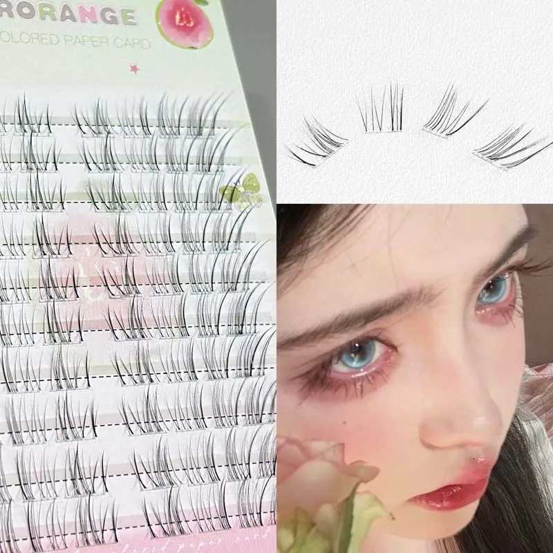 No Need Glue Self-adhesive False Eyelashes Large Capacity Upper Eyelashes Single Cluster Segmented Natura Curling DIY EyelasheT251223