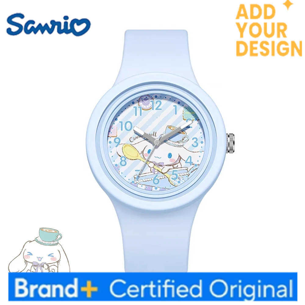 Sanrio Cinnamoroll Watch Kuromi Hello Kitty Silicone Strap Quartz Casual Cartoon Melody WristWatch Girls Children Birthday Gifts H251223