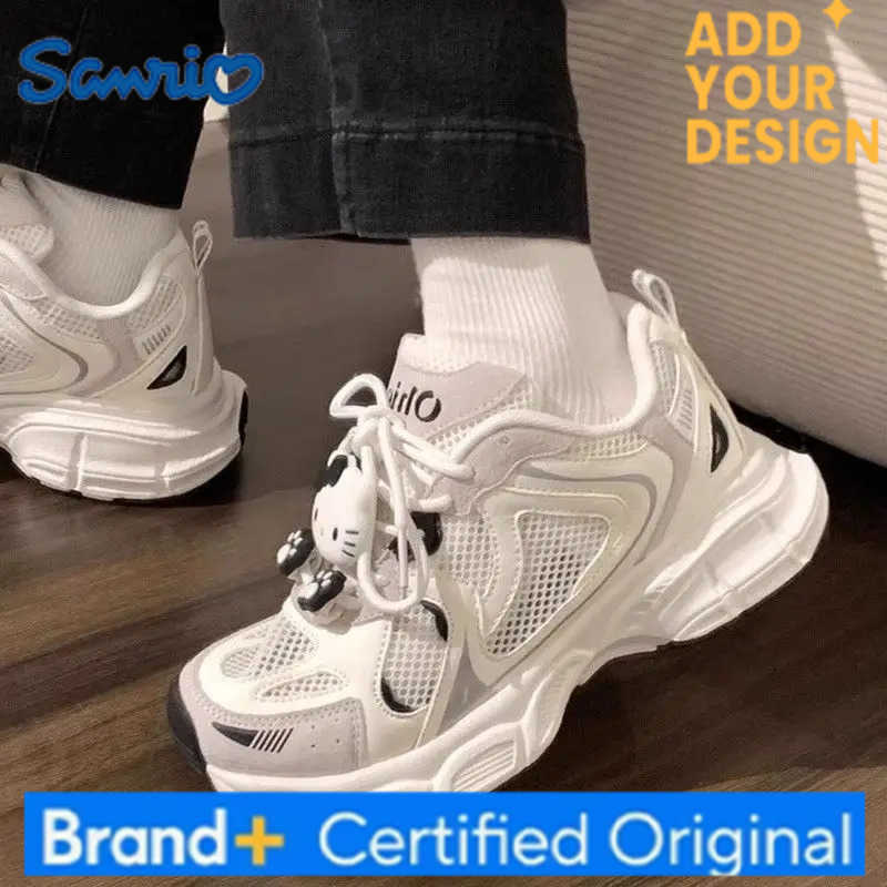 Sanrio Hello Kitty Anime Kawaii Baby Mesh Thick Soled Shoes 2025 Summer Cute Breathable Casual Sports Sneakers Gifts Toys H251223