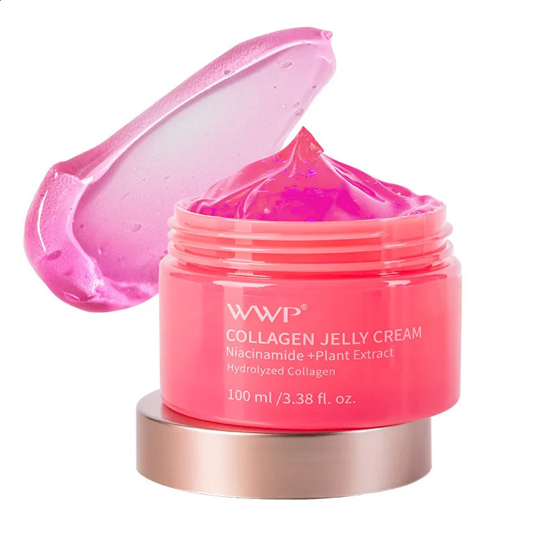 Collagen Jelly Cream with Niacinamide Moisturizing Tender Skin Care Shrinks Pores Brightens Face Korean with Spoon 100g 251216