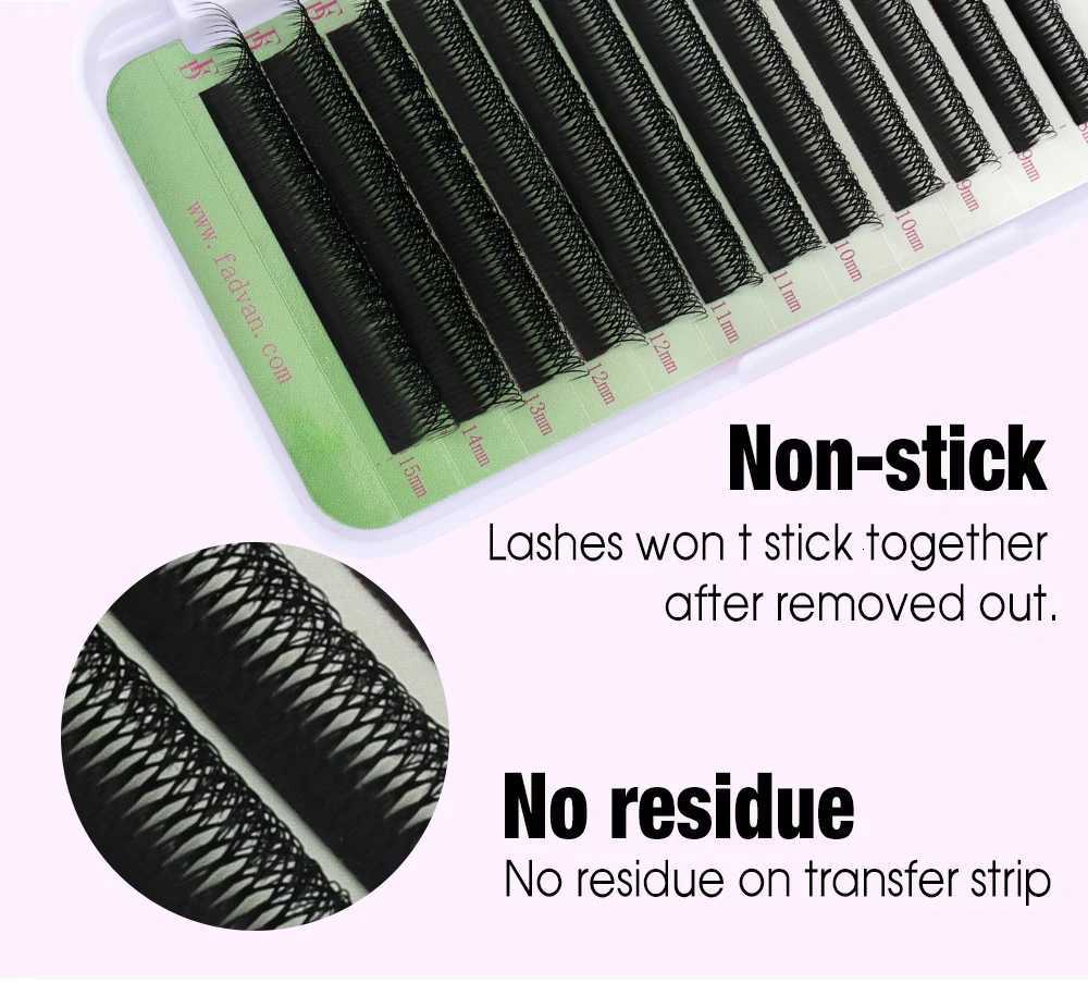 FADVAN 8D W Shape Lashes Self-making Fan Lashes Extension Double Tips 4D Premade Fan Eyelash Faux Mink Makeup SuppliesT251223