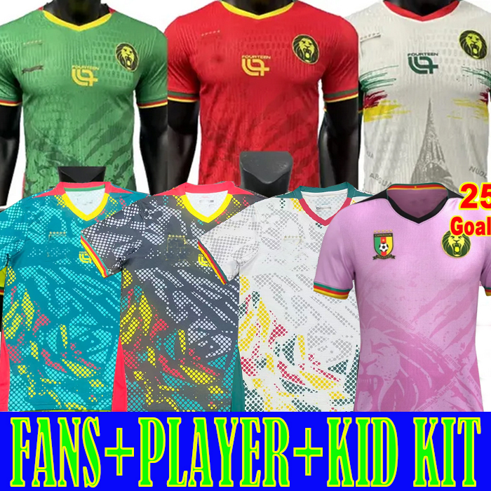 fans player version 25 26 Cameroon Soccer Jersey Enzo Boyomo Jackson Tchatchoua AndrE Onana Bryan Les Lions Indomptables Carlos Baleba 2025 2026 2027 Football Shirt