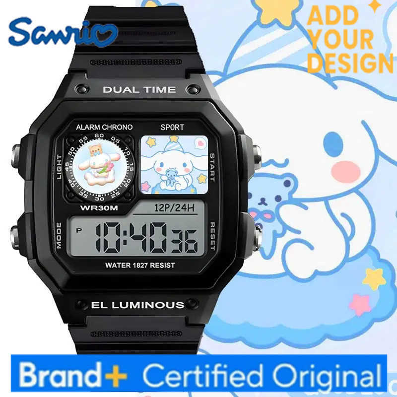 Sanrio Hello Kitty Kuromi My Melody watch creative high-value cartoon printed student smart sports waterproof wristwatch gift H251223