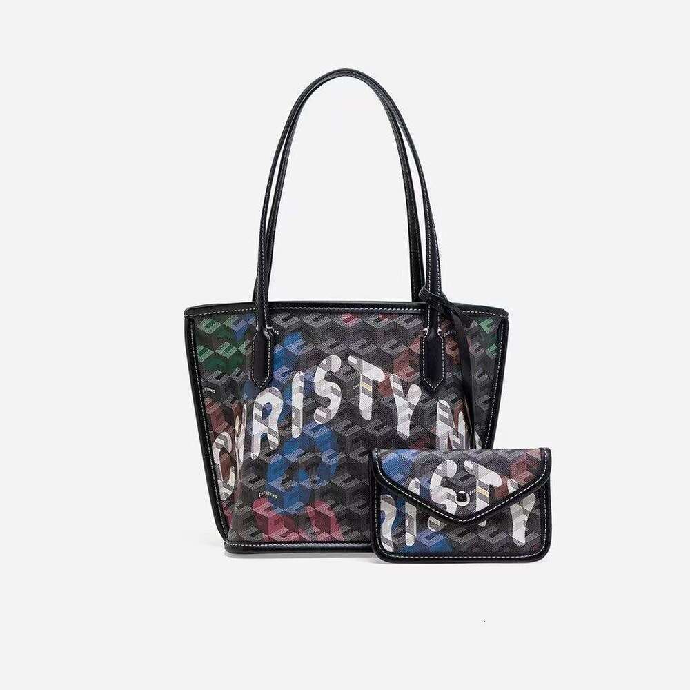 Handheld Mini Tote Limited Edition Graffiti Mother-Daughter Shopping Bag Handbag Basket