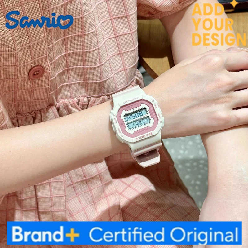 Sanrio Hello Kitty Student Watch For Girls - Waterproof Sports Timepiece For Primary And Secondary School Pupils Anime-Themed H251223