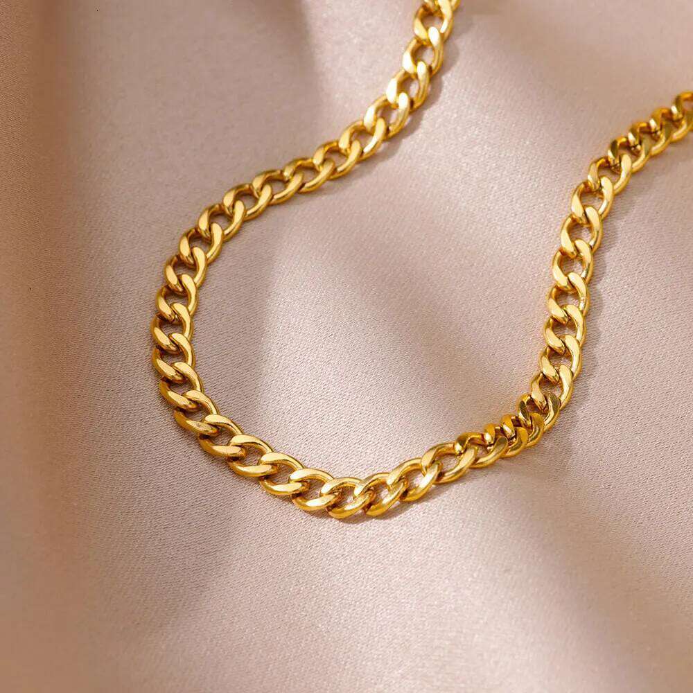 Anklets for Women Stainless Steel Gold Color Twist Chain Anklet Summer Boho Beach Accessories Simple Foot Leg Bracelets Jewelry 25H1223
