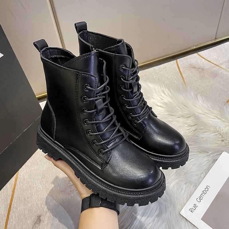 2024 Spring/Autumn Round Toe Square Heel Increased Soft Fashion Womens Shoes Sexy Cross Belt New Short Boots MujerT251223