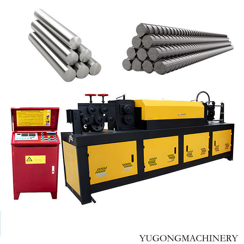 PLC Control Automatic Rebar Straightening Cutter Programmable Length and Quantity Setting Machine for Batch Production