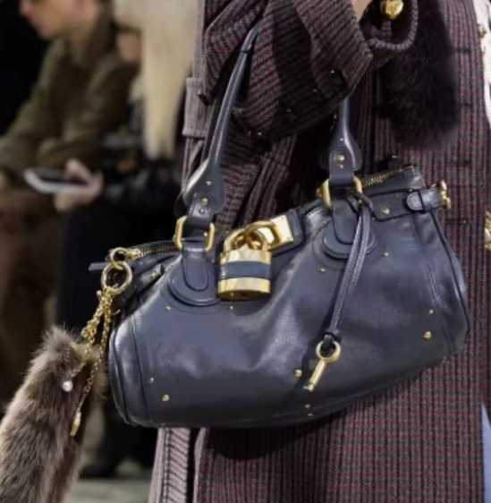 Millennium Girl Retro Weathered Lock Clasp Bag - Crossbody Handbag for Women - 2025 Autumn/Winter New Style Tote Bag H251223