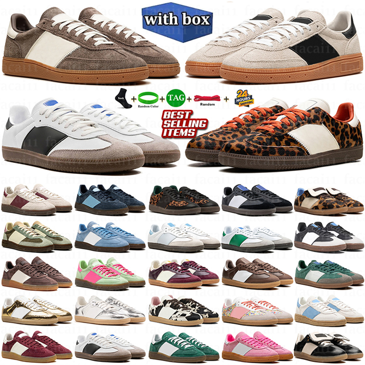 With box Designer Shoes Vegan Platform Mens Women Leopard OG Sneakers Brown Navy Silver Green Blue Cardboard Sier platform Pony Sand Strata Sport Trainers