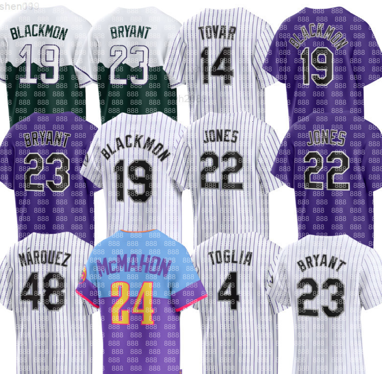 Rockies Baseball Jersey Charlie Blackmon Kris Bryant Brenton Doyle Ryan McMahon Nolan Jones Ezequiel Tovar Jordan Beck Zac Veen Toglia Owen Miller German Marquez