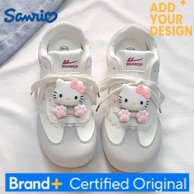 Sanrio Cute Girls Sports Shoes New Anime Womens Student Wear-Resistant Autumn Winter Casual Training Shoes Small White Shoes H251223