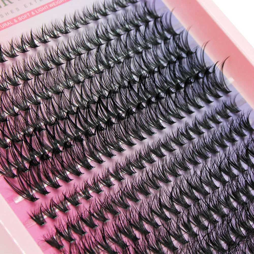 Whole sale Super Bunch New 3D/5D Effect Mix 240 Clusters Lashes 8-16mm Charm Style False Eyelashes Extension Russian VolumeT251223