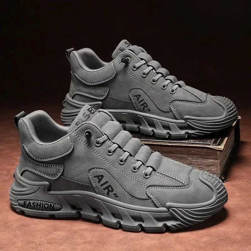 Mens Work Shoes 2025 New Sle Breathable Slip-On Anti-Slip Wear-Resistant Casual Sports Shoes Thick Bottom Labor Protection Z251223