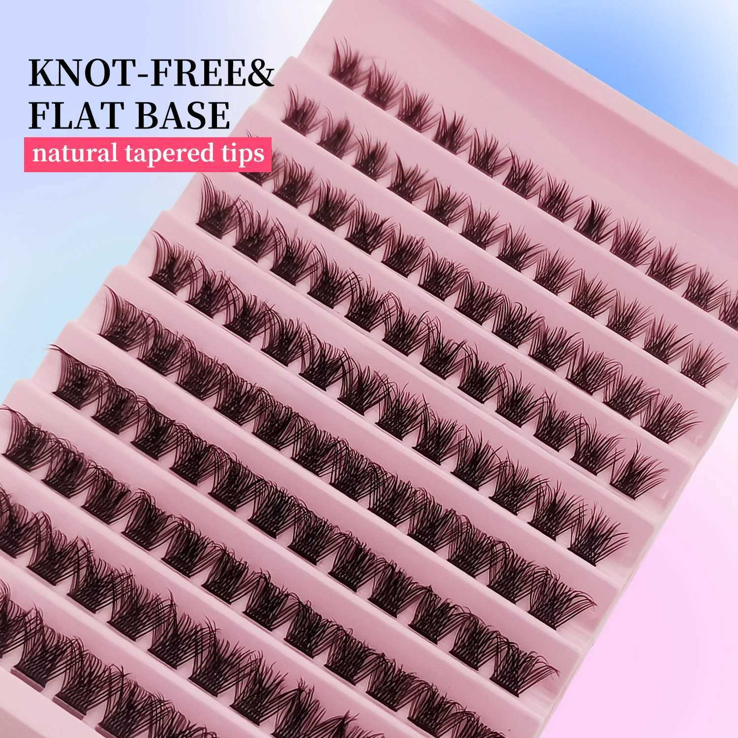 120Pcs Natural Eyelash Cluster Set D Curl 816mm Mixed Length Soft Band Lightweight Reusable False Eyelashes Cat Eye EffectT251223