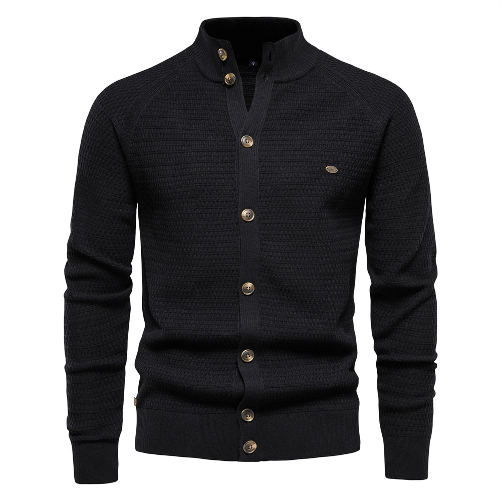 WOZK Top Autumn/Winter New Cardigan Men's Sweater High Quality Business Sweater Knitted Sweater Men's designer outerwear