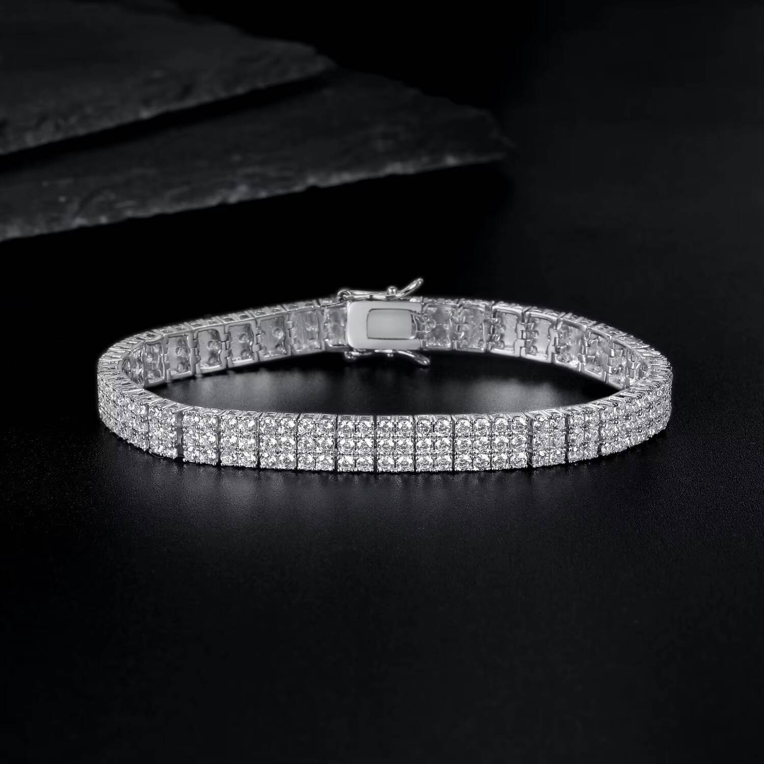 Hot Selling Moissanite Tennis Bracelet Cubic Zirconia 925 Sterling Silver Classic Moissanite Bracelet Fashion Bracelet