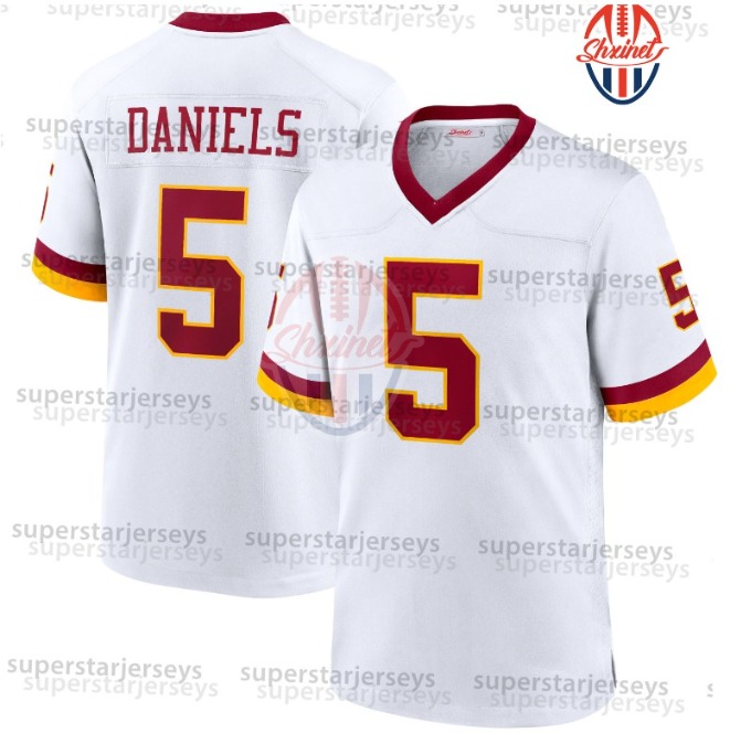 5 Jayden Daniels Terry McLaurin 2024 25 Football Jerseys Emmanuel Forbes Howell Chase Jahan Dotson DaRon Jonathan Women Youth