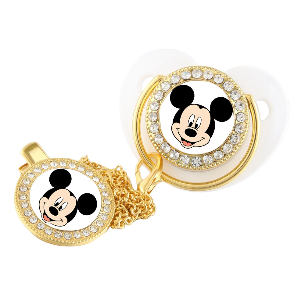 Luxurious weaning pacifier with dust cover baby nipple newborn prince and Princess baby pacifier Kawaii baby nipple gift 0 to 8M