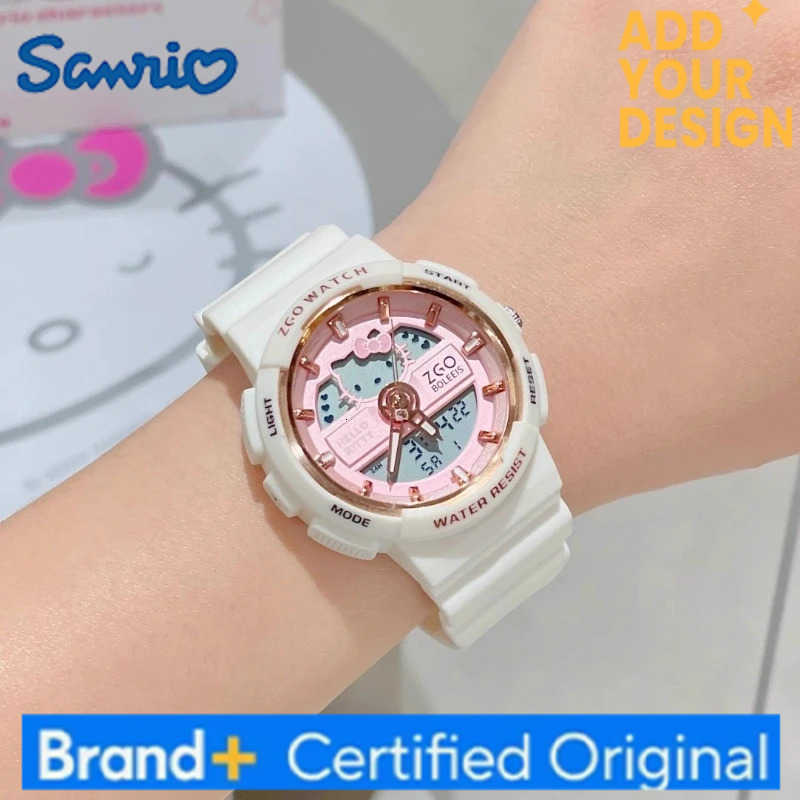 Sanrio Student Watch For Women - Cinnamon Dog Wristwatch Sports Waterproof Multifunction Digital Timepiece Halloween Gift H251223