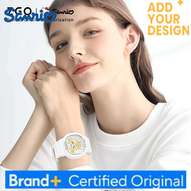 Sanrio Pompompurin Kids Watch Cute Boys Girls Quartz Watch Waterproof Sports Watch for Students Gift 357 H251223